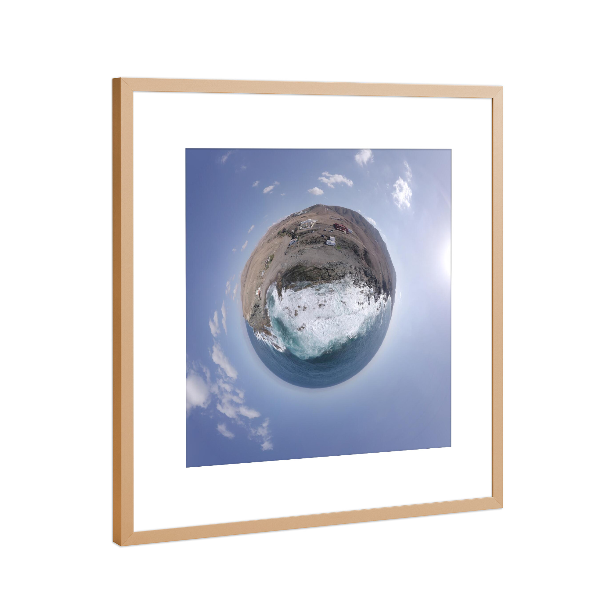 Poster mit Rahmen Kupfer "Fuerteventura - Playa del Valle" artboxONE - Natur,Reise,Reise / Strand und Meer,Reise / Länder