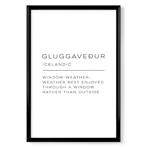 Gluggavedur Definition