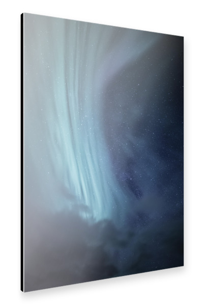 Alu-Dibond "Clouds and Aurora" 30x20 cm artboxONE