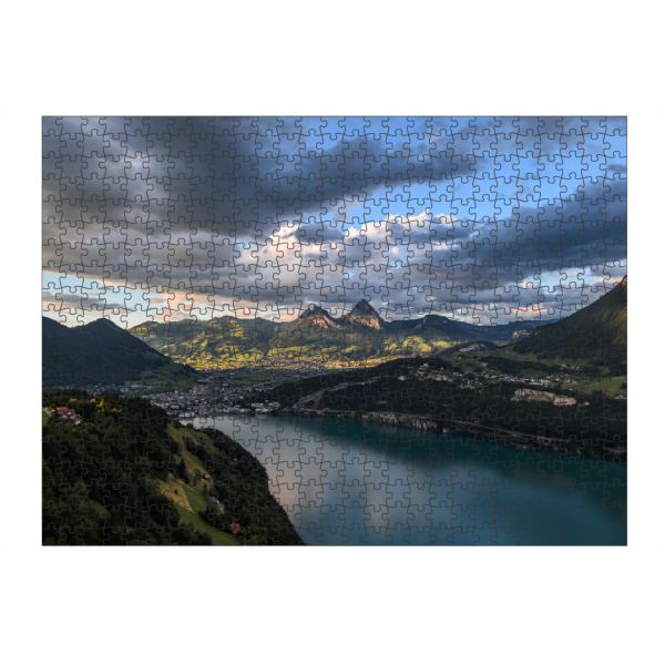 Puzzle Ravensburger "Mythen Sunset" artboxONE - Natur