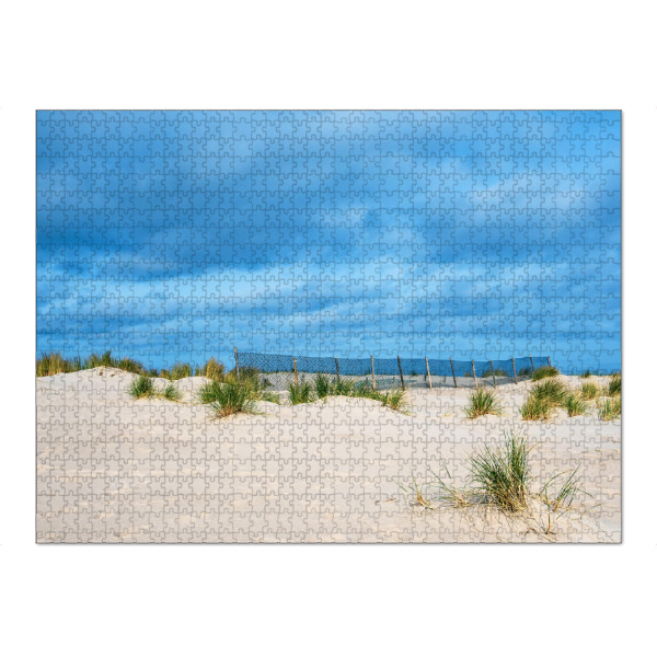 Puzzle Ravensburger "Düne mit Zaun" artboxONE - Natur,Reise,Reise / Strand und Meer