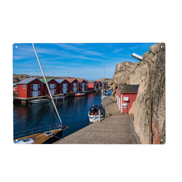 Holzbild "Smögen in Schweden" artboxONE - Natur,Architektur,Reise / Strand und Meer,Reise / Länder