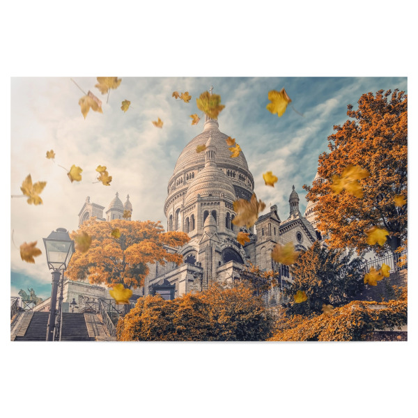 Poster "Autumn in Montmartre" artboxONE - Städte,Reise,Architektur,Städte / Paris,Reise / Länder