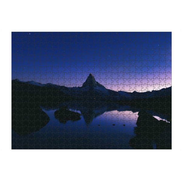 artboxONE Puzzle "Mountain Night" artboxONE - Natur,Reise,Reise / Länder,Städte / Zürich,Sport / Motivation