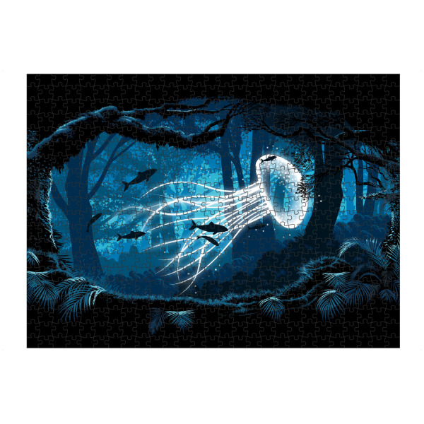artboxONE Puzzle "Jellyfish forest" artboxONE - Natur,Tiere,Comic,Unterwasser