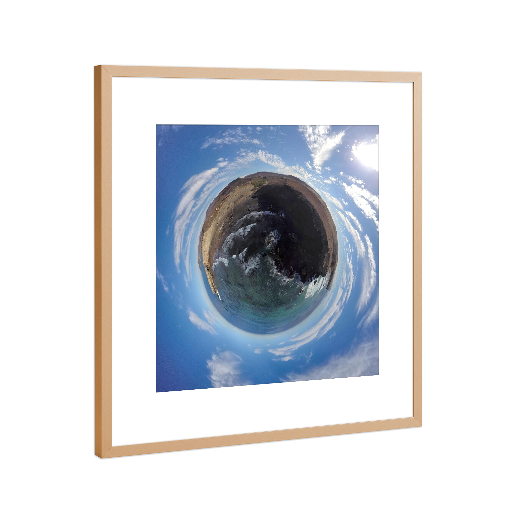 Poster mit Rahmen Kupfer "Fuerteventura - Mirador La Pared" artboxONE - Natur,Reise,Reise / Strand und Meer,Reise / Länder