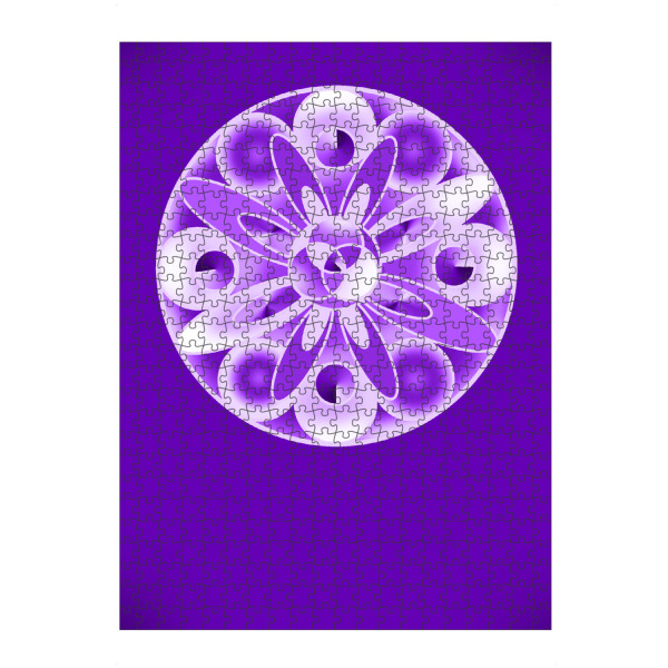 artboxONE Puzzle "Orna lila" artboxONE - Architektur - Ornament,Mandala,Kreise,Lila,Dekoration,Esoterik,Struktur,Verzierung,Rosette