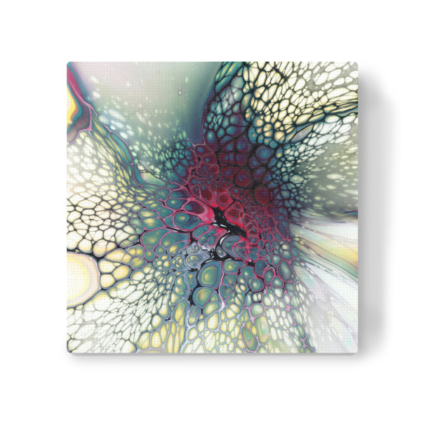 Leinwandbild "Green Bloom Rosa" artboxONE - Abstrakt