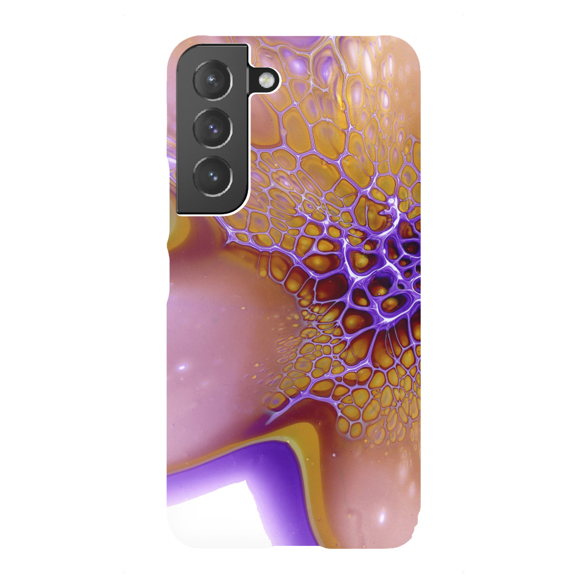 Samsung Galaxy "Lila Gelb Lacing" Premium-Case Handyhülle artboxONE