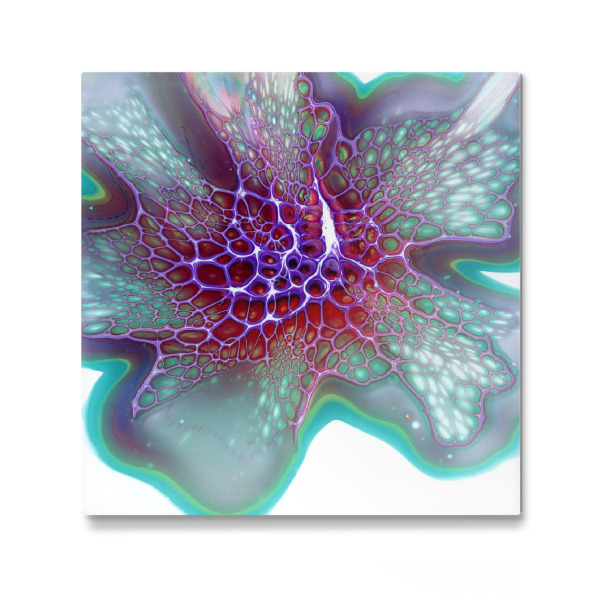 Galerie-Print "Green Lila Cells" 30x30 cm artboxONE