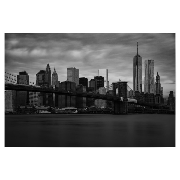 Poster "Manhattan Art" artboxONE - Städte / New York,Reise,Schwarzweiß,Architektur