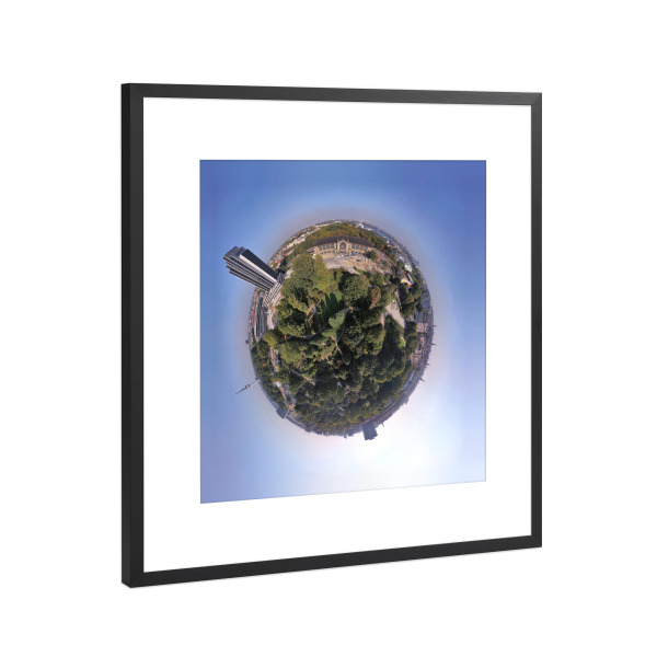 Poster mit Rahmen Schwarz (Metallic) "Hamburg - Dammtor" artboxONE - Städte,Städte / Hamburg,Reise,Reise / Länder