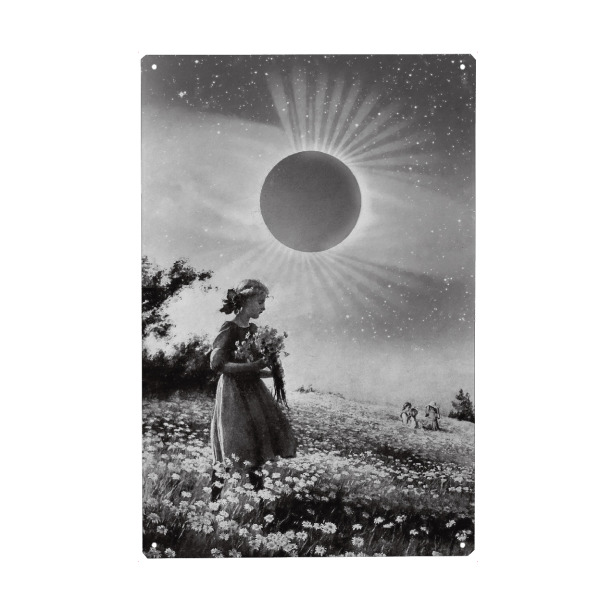 Holzbild "Eclipse" artboxONE - Menschen,Fiktion,Galaxy