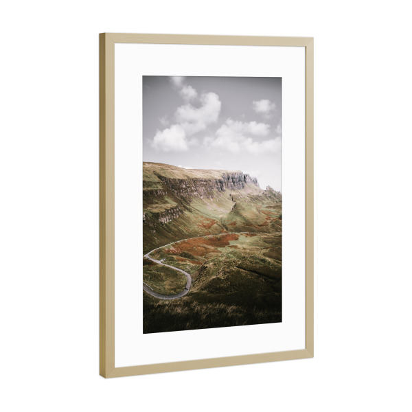 Poster mit Rahmen Gold "Planet B" artboxONE - Natur,Reise,Reise / Länder