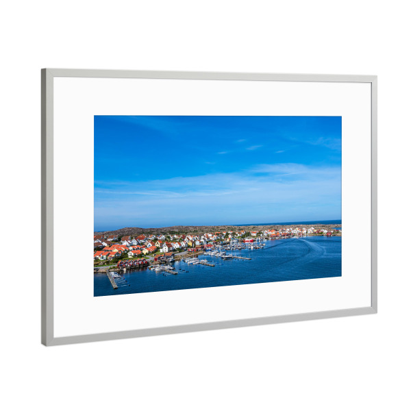 Poster mit Rahmen Silber "Marina in Smögen" artboxONE - Natur,Reise,Architektur,Reise / Strand und Meer,Reise / Länder