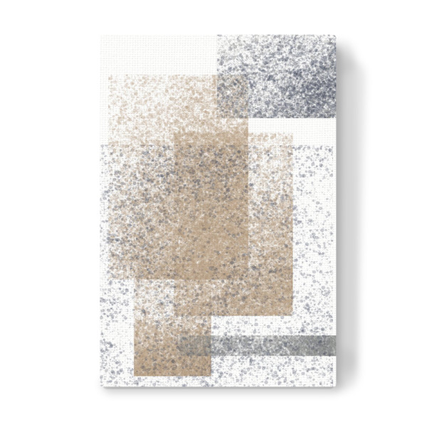 Leinwandbild "GreyGoldSqueres" artboxONE - Abstrakt,Geometrie