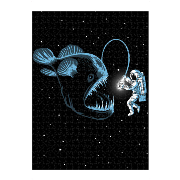 Puzzle Ravensburger "Trap the astronaut" artboxONE - Tiere,Galaxy