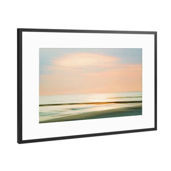 Poster mit Rahmen Schwarz (Metallic) "Stille" artboxONE - Natur,Reise / Strand und Meer