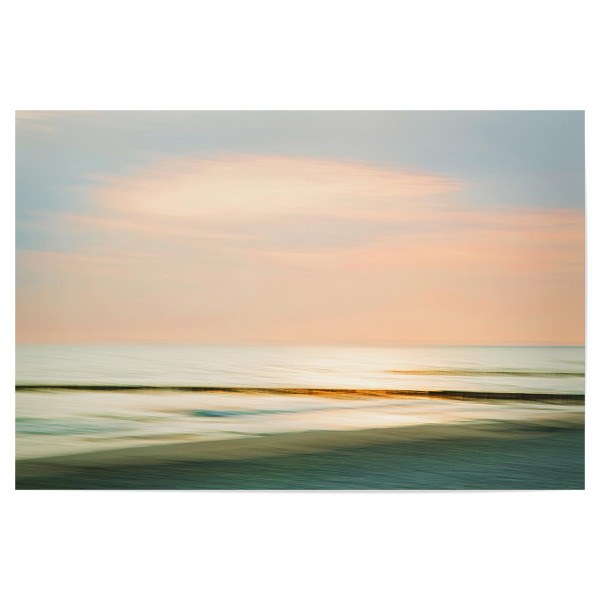 Poster "Stille" artboxONE - Natur,Reise / Strand und Meer - Meer,Wasser,Strand,Ostsee,Sonnenaufgang,Buhne,Sonne,Sea,Beach,Sunrise
