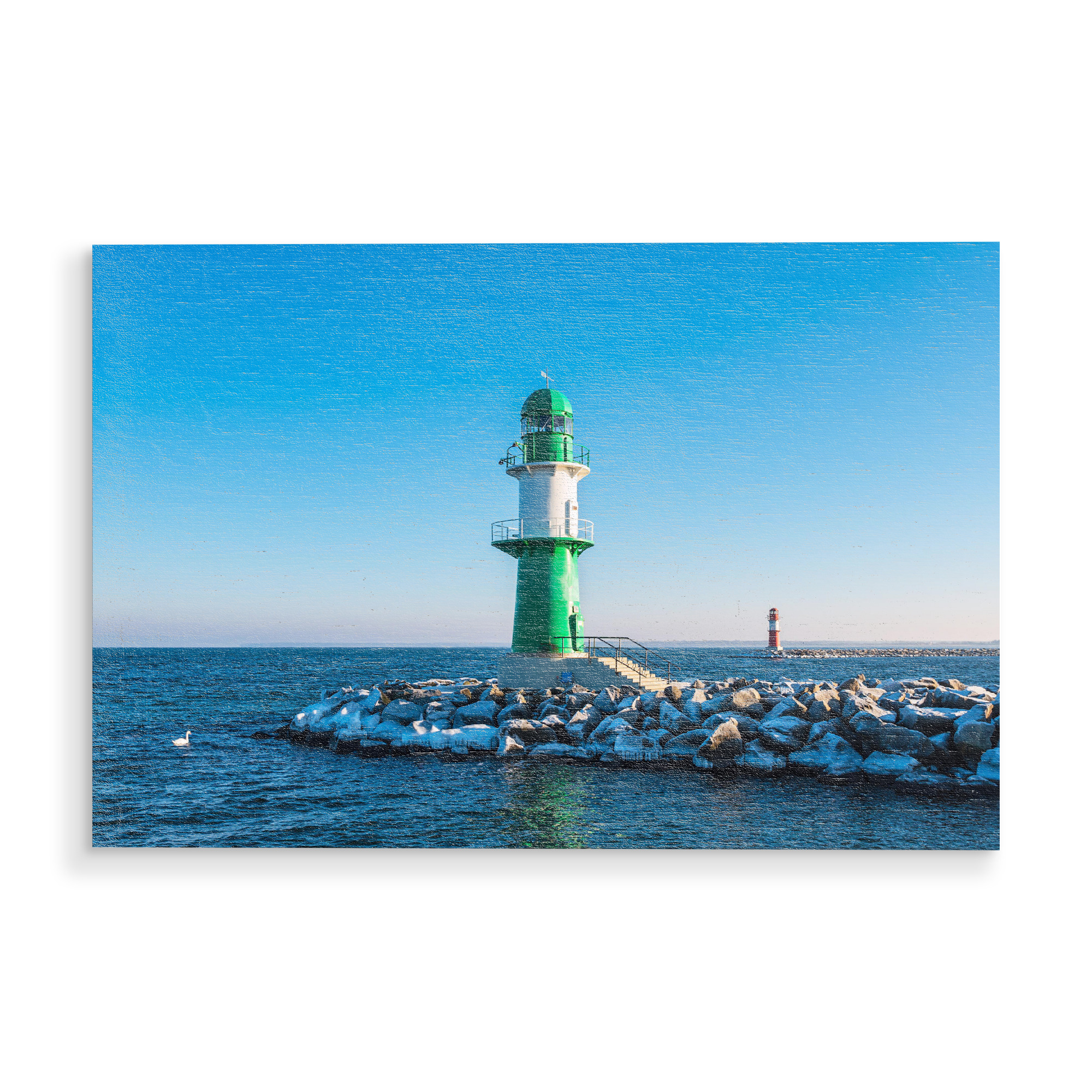 Holzbild "Molentürme im Winter" artboxONE - Natur,Reise,Architektur,Reise / Strand und Meer