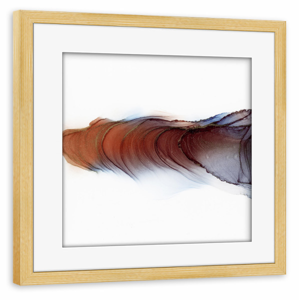 Poster mit Rahmen kiefer "So many Waves" artboxONE - Abstrakt