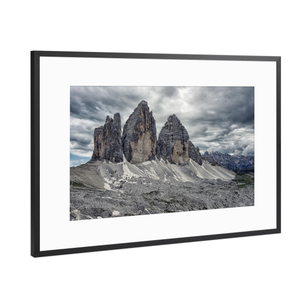 Poster mit Rahmen Schwarz (Metallic) "Dolomiti" artboxONE - Natur,Reise,Sport,Reise / Länder