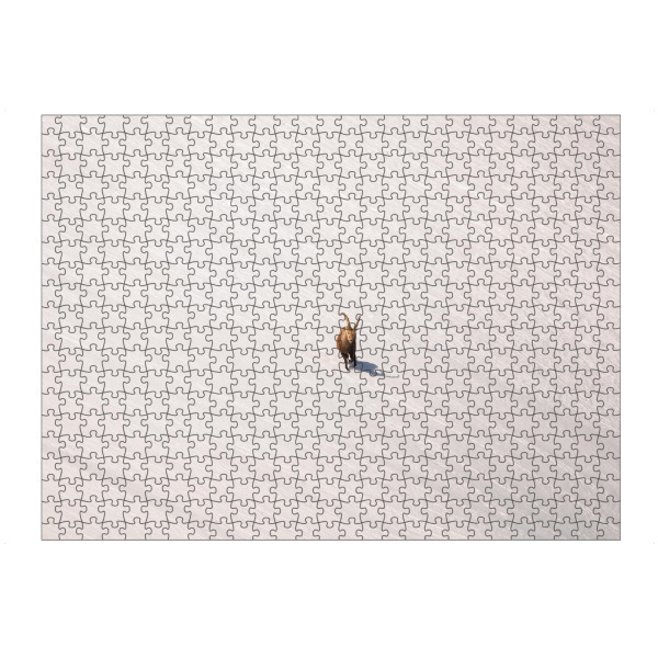 artboxONE Puzzle "Lines in White" artboxONE - Natur,Tiere