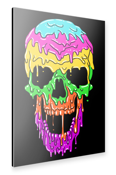 Alu-Dibond "Liquid Skull" 30x20 cm artboxONE