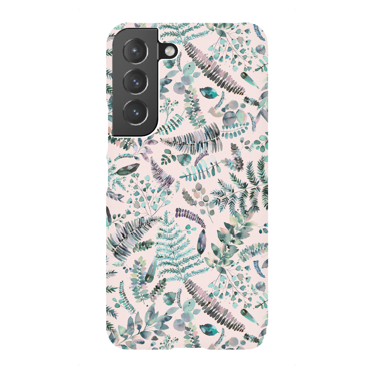"Botanical Ferns & Plants Pink"für Samsung Galaxy - Premium-Case Handyhülle artboxONE