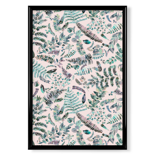 Botanical Ferns & Plants Pink