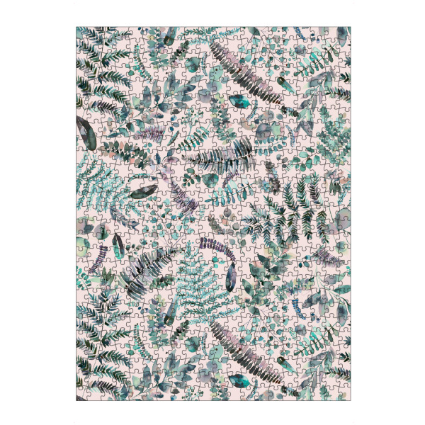 artboxONE Puzzle "Botanical Ferns & Plants Pink" artboxONE - Natur,Floral,Für Mama