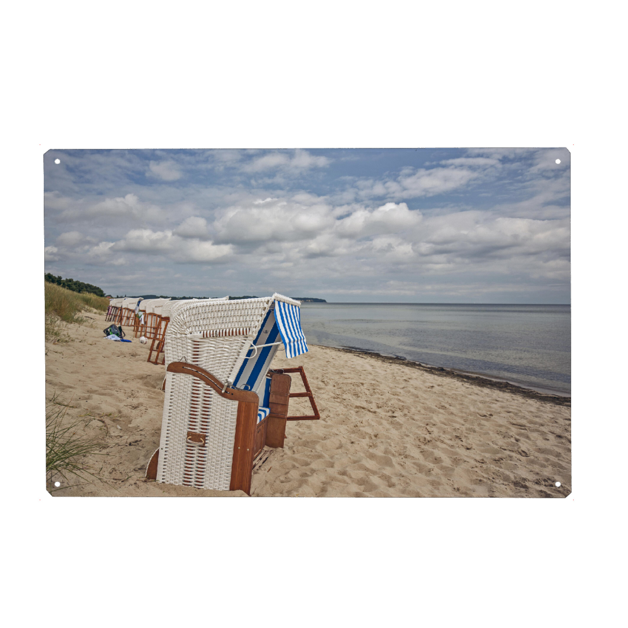 Metall Poster "Am Ostseestrand in Thiessow" artboxONE - Natur,Reise,Reise / Strand und Meer