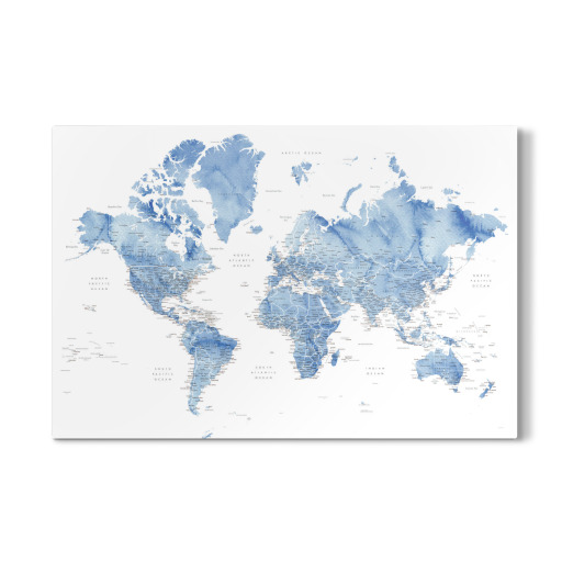 Vance detailed world map