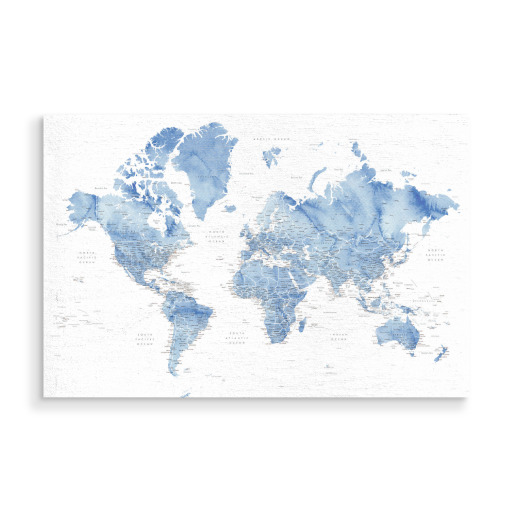 Vance detailed world map