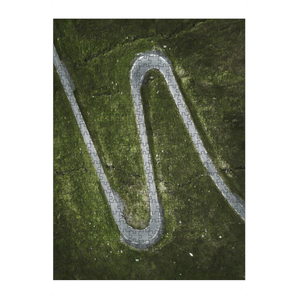 artboxONE Puzzle "Curved road on the Faroe Islands" artboxONE - Natur,Reise,Reise / Länder