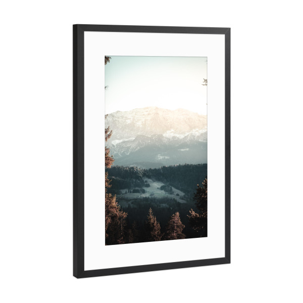 Poster mit Rahmen Schwarz (Metallic) "Rahmen der Natur" artboxONE - Natur,Reise,Reise / Länder