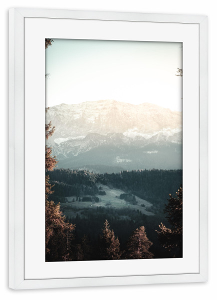 Poster mit Rahmen weiß "Rahmen der Natur" artboxONE - Natur,Reise,Reise / Länder