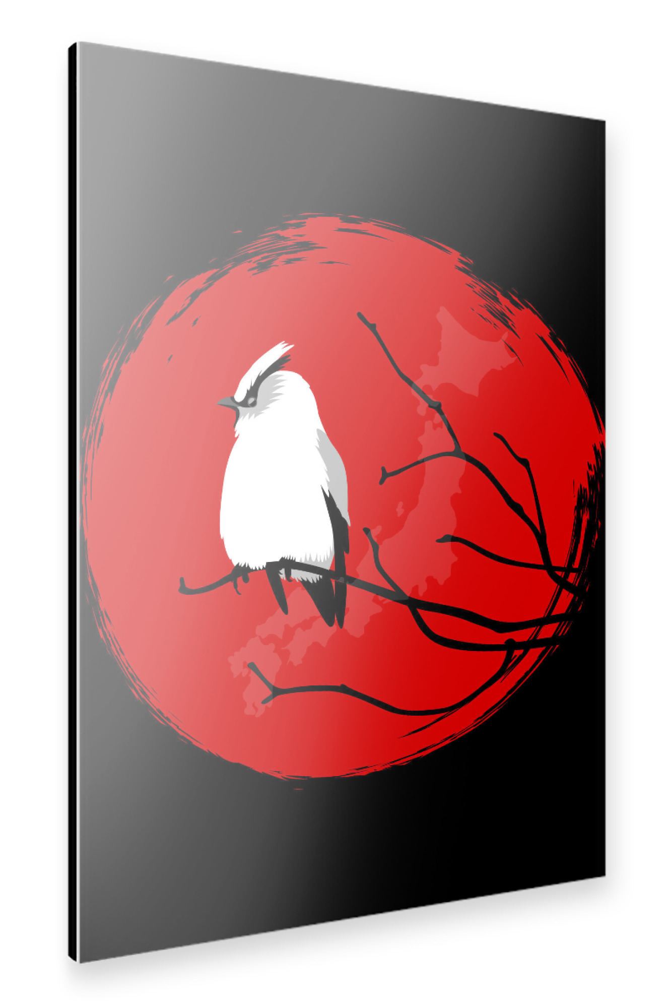 Alu-Dibond "Sparrow on the tree" 30x20 cm artboxONE