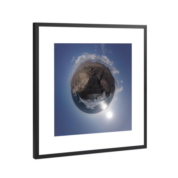 Poster mit Rahmen Schwarz (Metallic) "Fuerteventura - Playa Negras" artboxONE - Natur,Reise,Reise / Strand und Meer,Reise / Länder