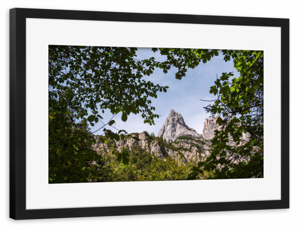Poster mit Rahmen schwarz "Mühlsturzhörner in Bayern" artboxONE - Natur,Reise