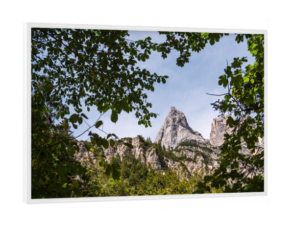 Poster mit weißem Rahmen "Mühlsturzhörner in Bayern" artboxONE - Natur,Reise