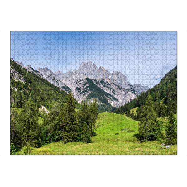 Puzzle Ravensburger "Blick auf die Bindalm" artboxONE - Natur,Reise