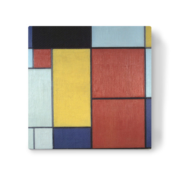 Leinwandbild "Komposition mit rot" artboxONE - Abstrakt,Geometrie