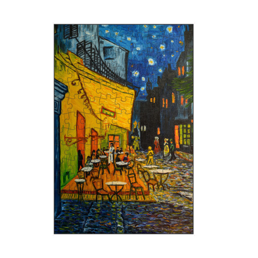 Caféterrasse am abend