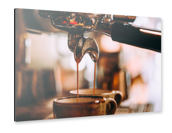 Alu-Dibond "Caffee Drops" 30x20 cm artboxONE