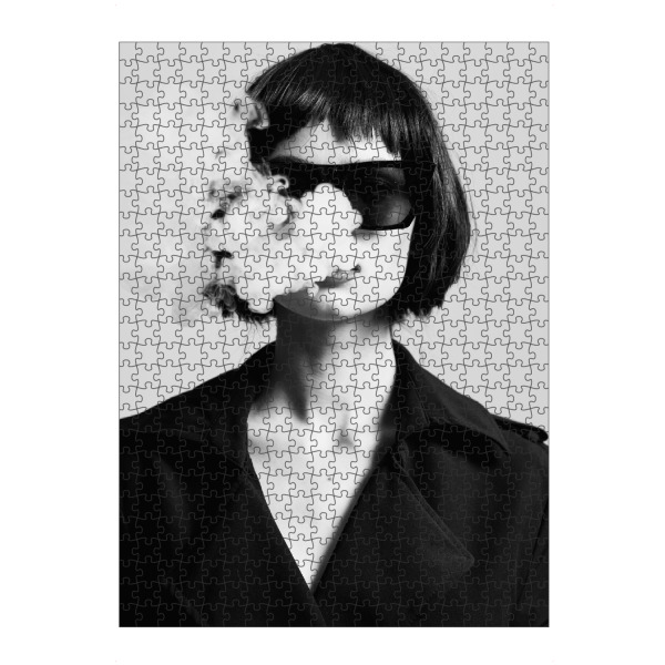 artboxONE Puzzle "Smoking Woman" artboxONE - Menschen,Schwarzweiß