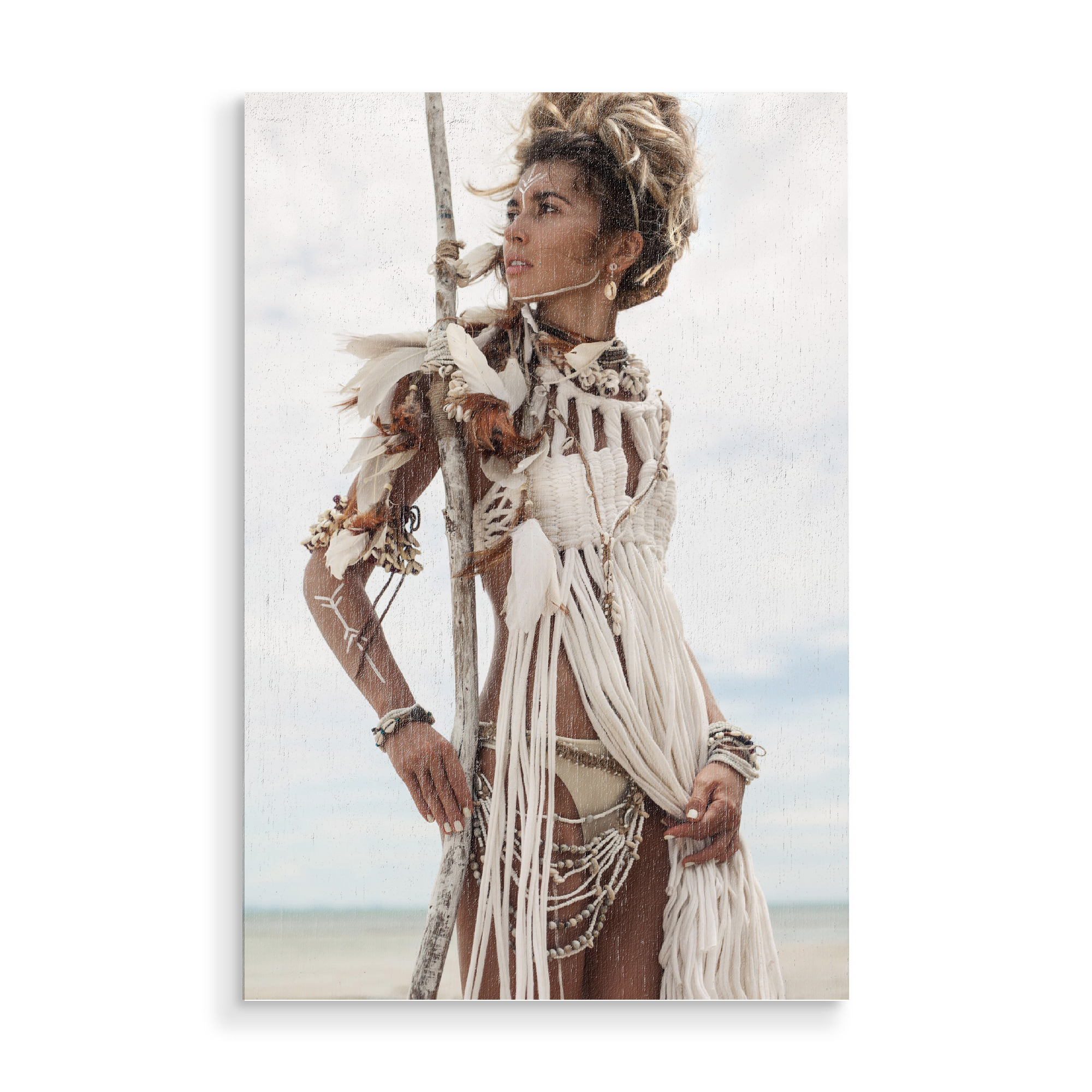 Holzbild "Warrior Princess" artboxONE - Natur,Reise,Menschen,Reise / Länder