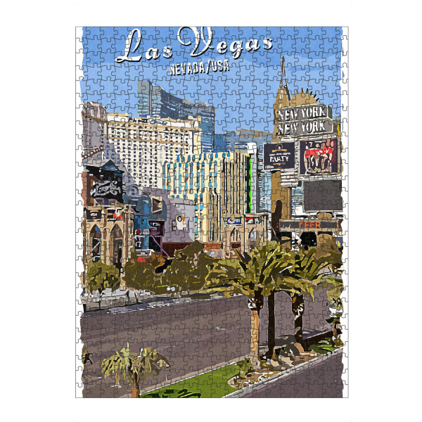 Puzzle Ravensburger "Las Vegas Vintage Straße" artboxONE - Städte,Städte / Las Vegas
