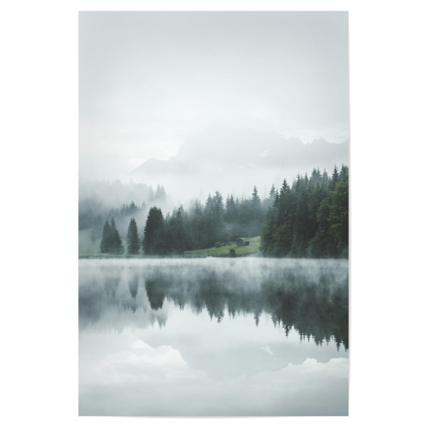 Poster "Reflection at the Mountainlake" artboxONE - Natur,Reise,Reise / Länder