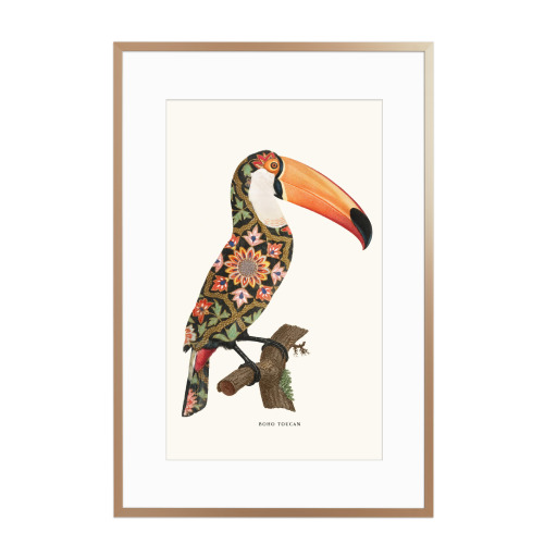 Boho Toucan vintage